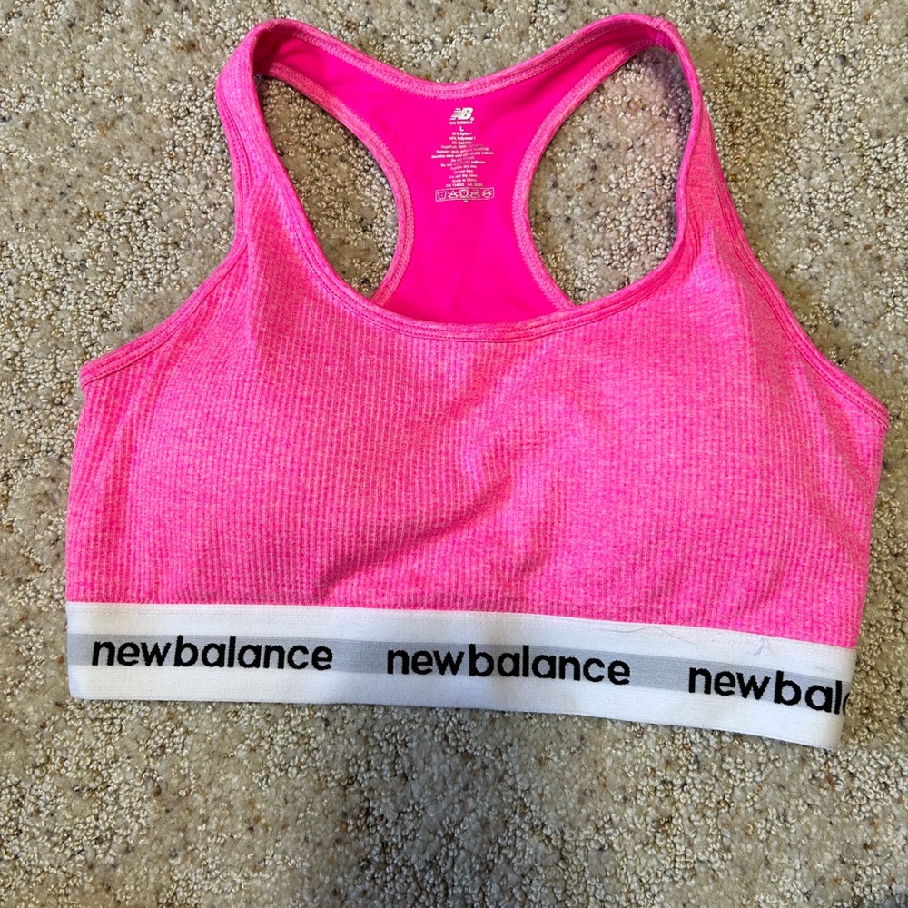 New Balance Women's Pink Sports Bra